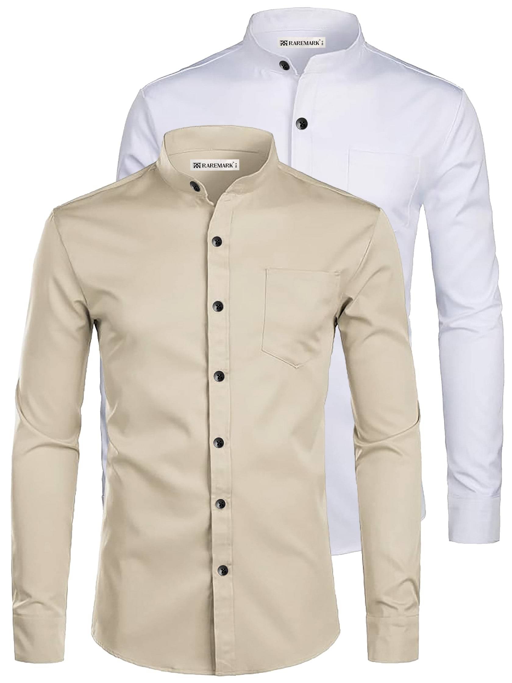 RAREMARK Cotton Blend Slim Fit Solids Full Sleeves Men's Casual Shirt - Beige ( Pack of 2 ) RAREMARK Cotton Blend Slim Fit Solids Full Sleeves Men's Casual Shirt - Beige ( Pack of 2 )