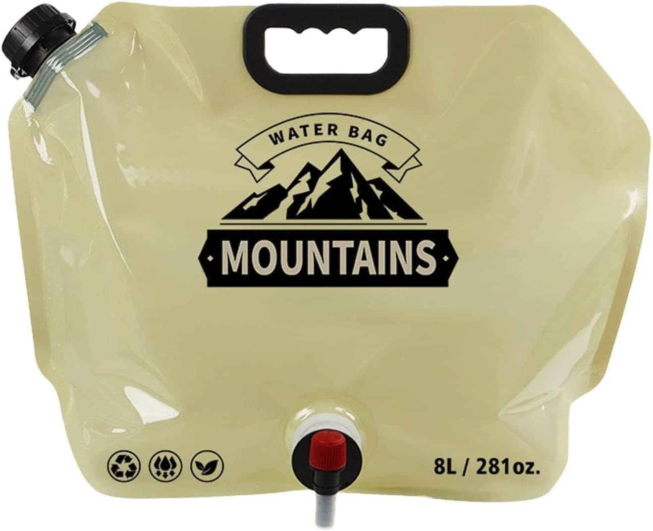 8 Liter Folding Water Storage Bag Pouch for Cycling, Picnic, Outdoor Camping, Road Trip, Traveling Water Carrier Supplies Bag and Container 8L Drinking Water Container Tank (Multicolour) - Sports and Fitness Equipment | Buy online on ZillyBuy