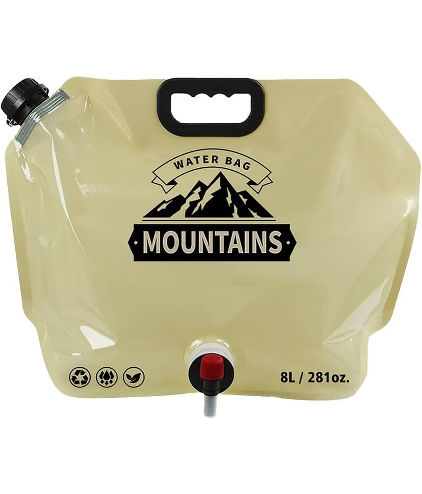 8 Liter Folding Water Storage Bag Pouch for Cycling, Picnic, Outdoor Camping, Road Trip, Traveling Water Carrier Supplies Bag and Container 8L Drinking Water Container Tank (Multicolour) - Sports and Fitness Equipment | Buy online on ZillyBuy