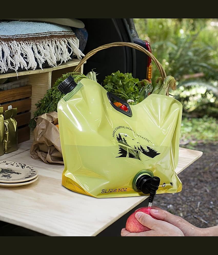 8 Liter Folding Water Storage Bag Pouch for Cycling, Picnic, Outdoor Camping, Road Trip, Traveling Water Carrier Supplies Bag and Container 8L Drinking Water Container Tank (Multicolour) - Sports and Fitness Equipment | Buy online on ZillyBuy