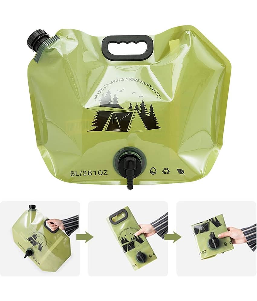 8 Liter Folding Water Storage Bag Pouch for Cycling, Picnic, Outdoor Camping, Road Trip, Traveling Water Carrier Supplies Bag and Container 8L Drinking Water Container Tank (Multicolour) - Sports and Fitness Equipment | Buy online on ZillyBuy