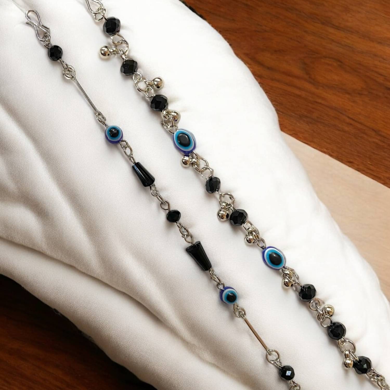     			AARTISAI Black Bracelet ( Pack of 2 )