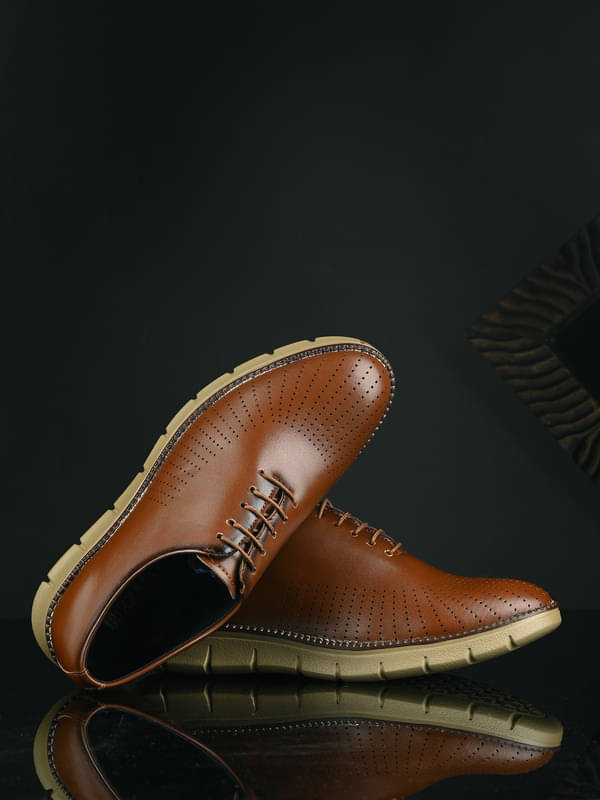 BIZZARO Casual Brogues Shoes Tan Men's Outdoor Shoes BIZZARO Casual Brogues Shoes Tan Men's Outdoor Shoes