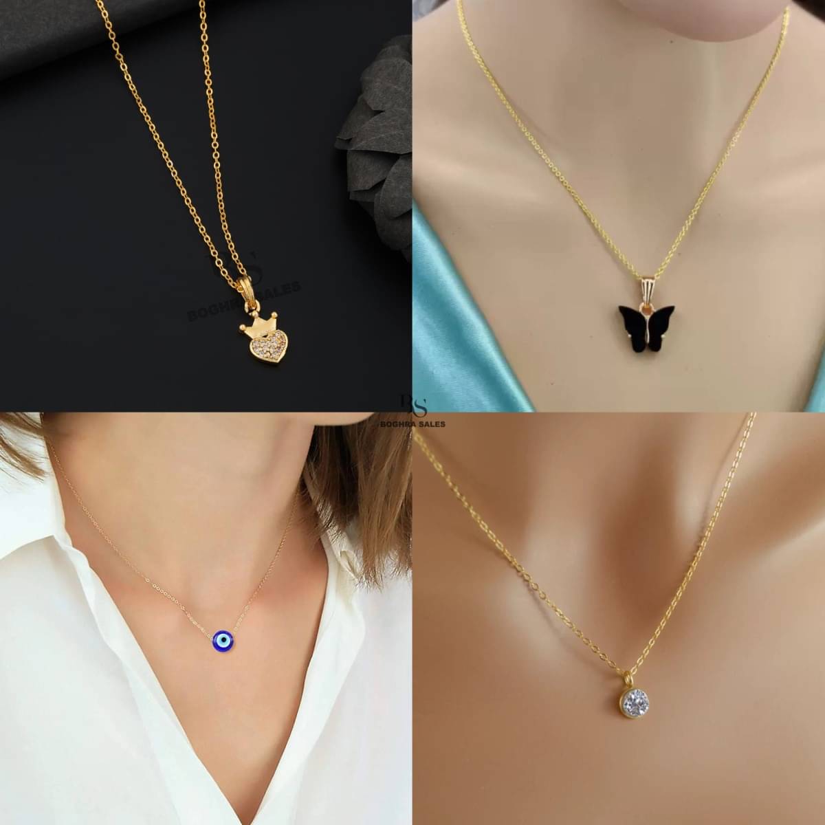     			BOGHRA SALES Gold Pendant set ( Pack of 4 )