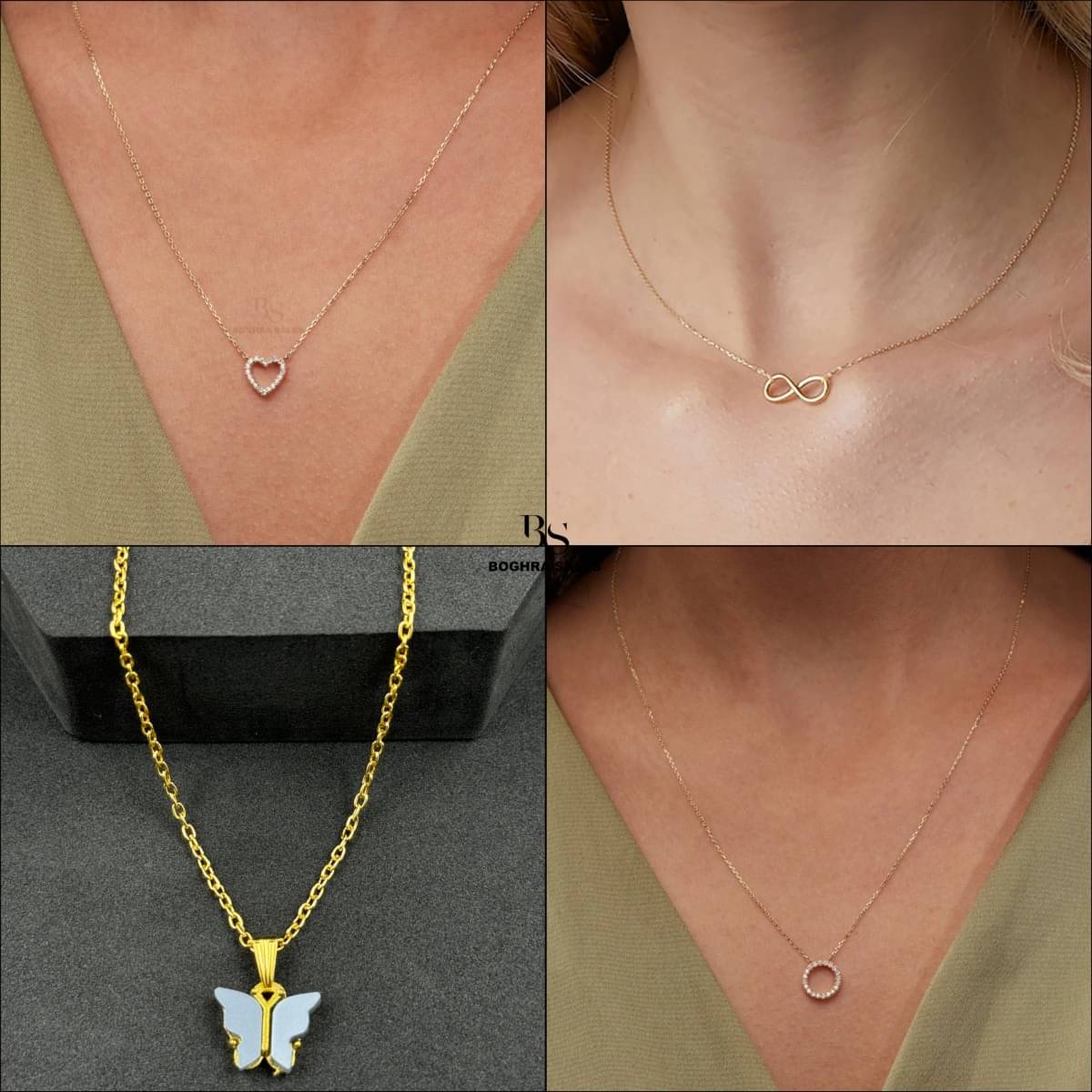 BOGHRA SALES Gold Pendant set ( Pack of 4 ) BOGHRA SALES Gold Pendant set ( Pack of 4 )