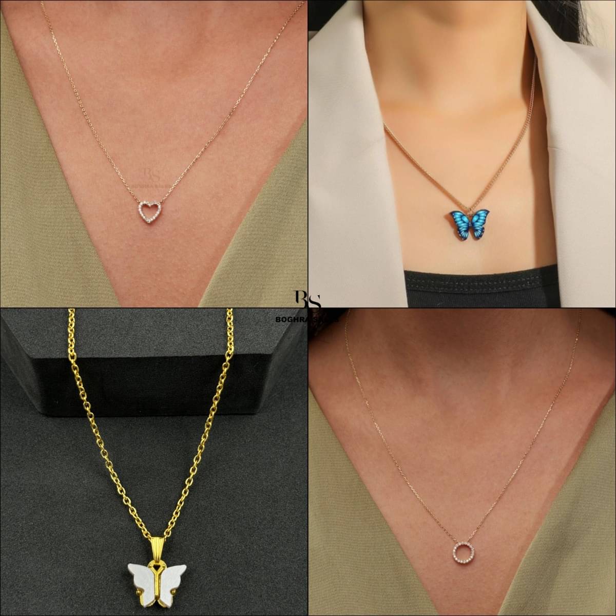 BOGHRA SALES Gold Pendant set ( Pack of 4 ) BOGHRA SALES Gold Pendant set ( Pack of 4 )