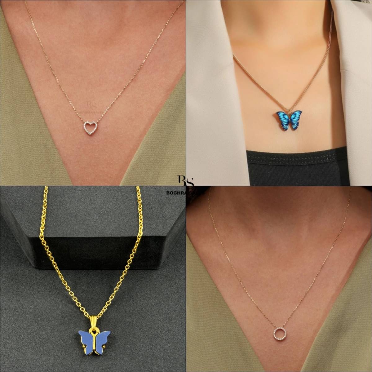 BOGHRA SALES Gold Pendant set ( Pack of 4 ) BOGHRA SALES Gold Pendant set ( Pack of 4 )