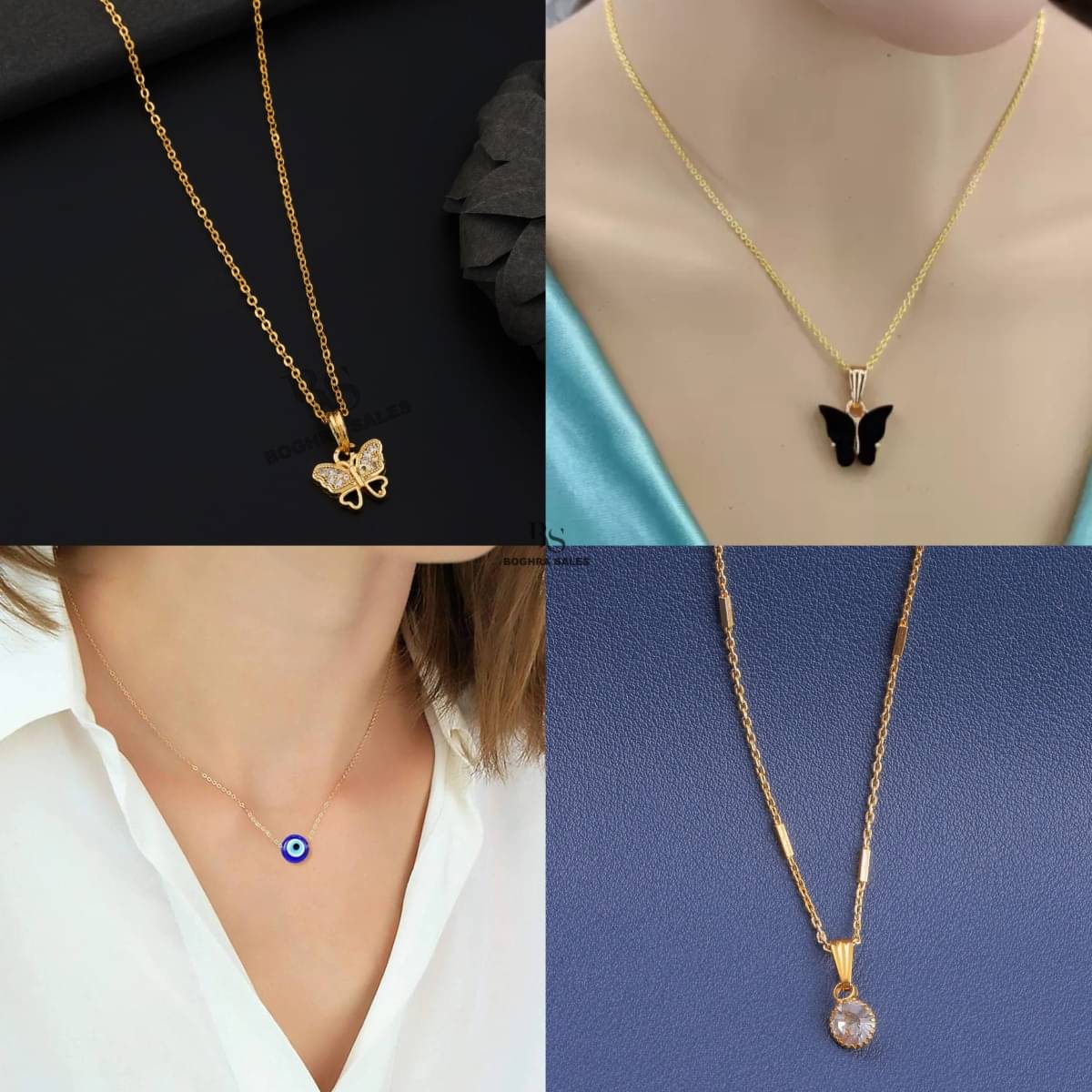 BOGHRA SALES Gold Pendant set ( Pack of 4 ) BOGHRA SALES Gold Pendant set ( Pack of 4 )