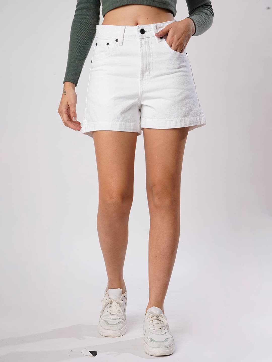     			Bene Kleed Cotton Baggie - White Single