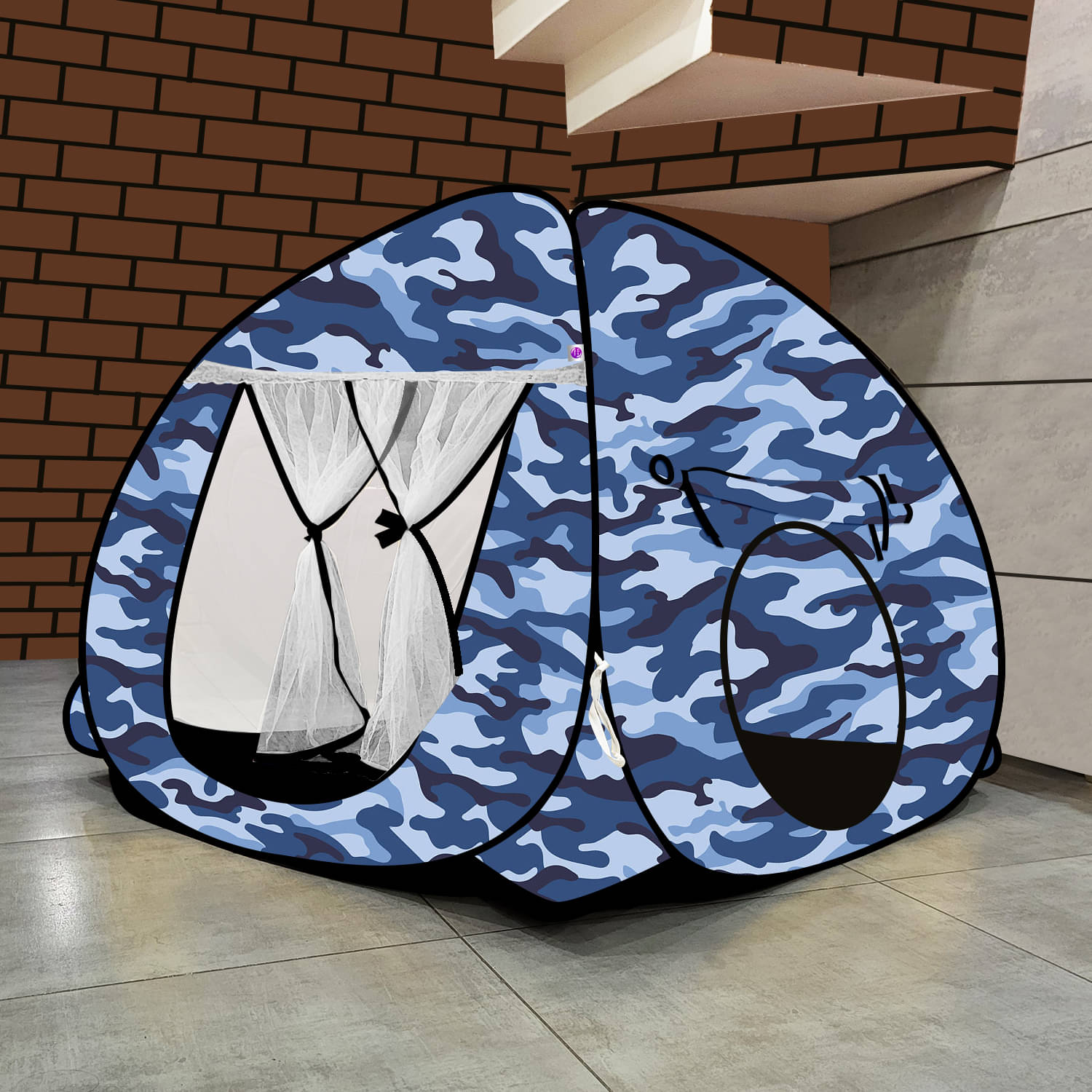     			Blue Jungle Printed Play house foldable kids Play Tent house for Boys & Girls