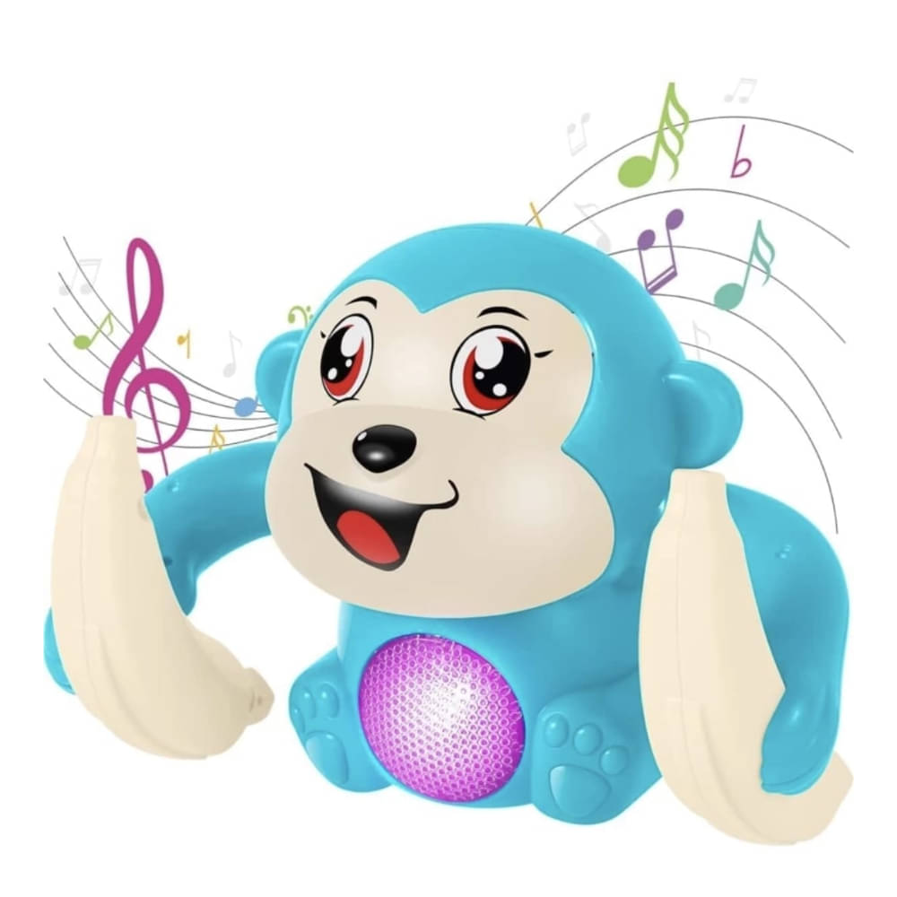     			Dancing Monkey Toy with Sensor On-Off | Spinning, Rolling, Tumble Action | Light & Musical | Fun Banana Monkey Toy for Kids | Multicolor | Battery Operated (Batteries Not Included)