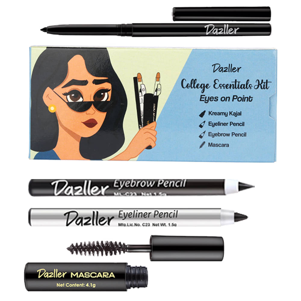     			Dazller Black Matte Kajal 6 g Pencil ( Pack of 1 )