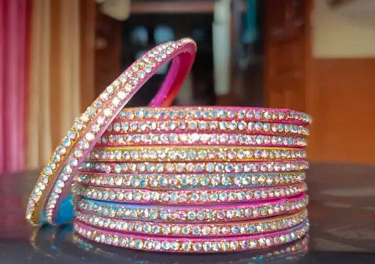     			Divine Glass Multicolor Bangle ( Pack of 12 )