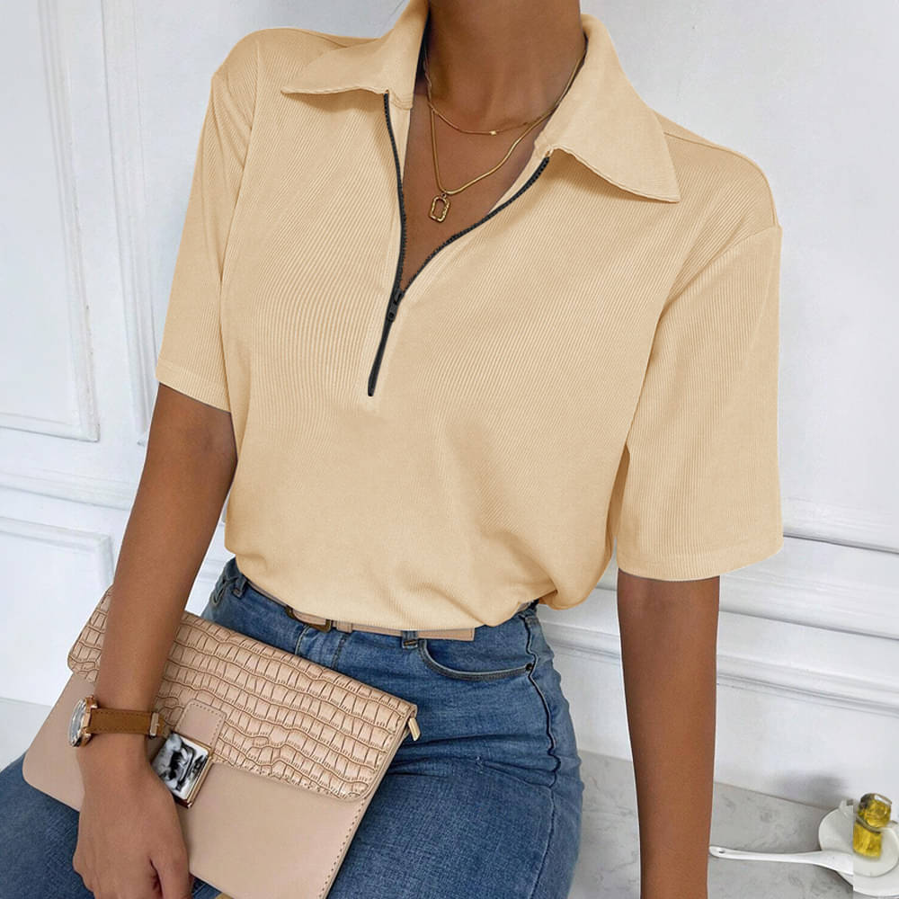 Eyebogler Women's Polyester Regular Top ( Beige ) Eyebogler Women's Polyester Regular Top ( Beige )