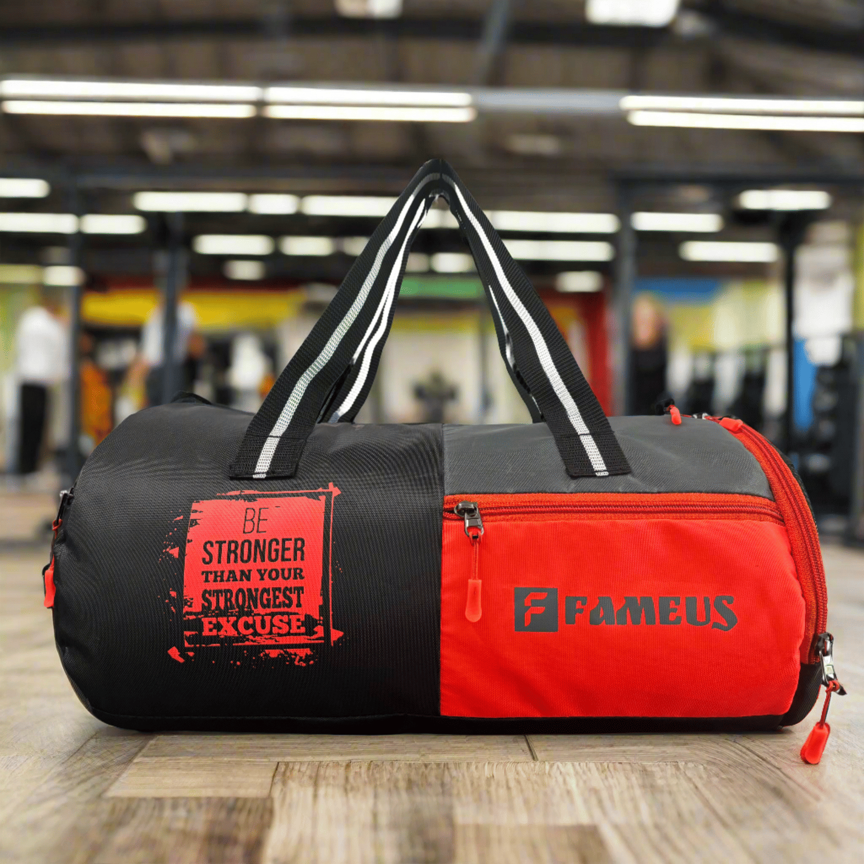     			FameUs Polyester Red 25 Ltrs Gym Bag