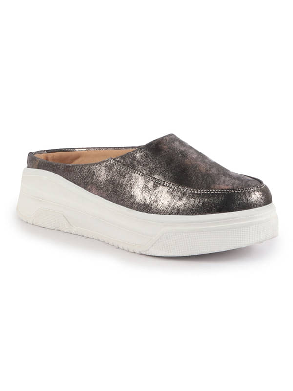     			Fausto Grey Melange Women's Mules Shoes