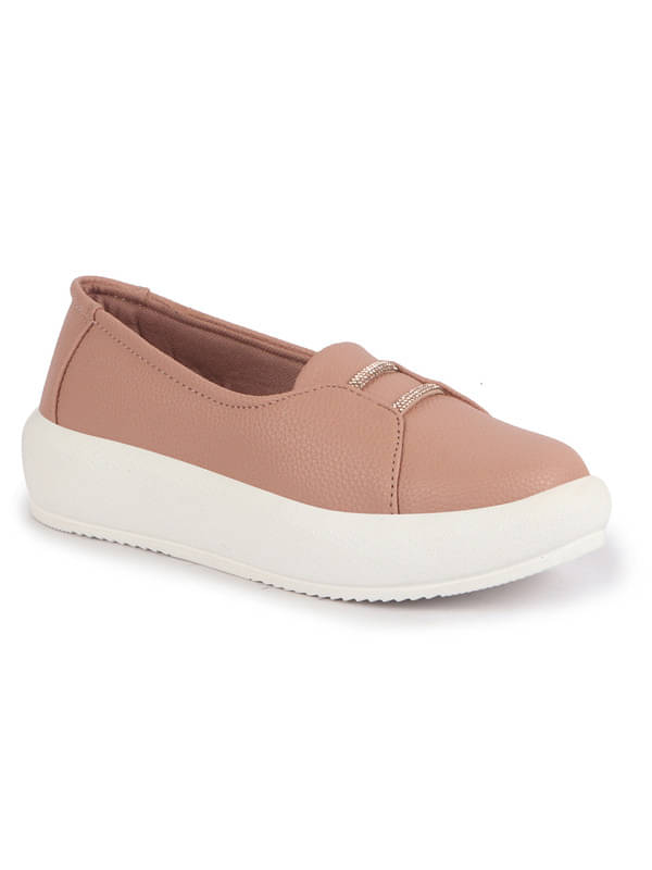     			Fausto Peach Women's Loafers