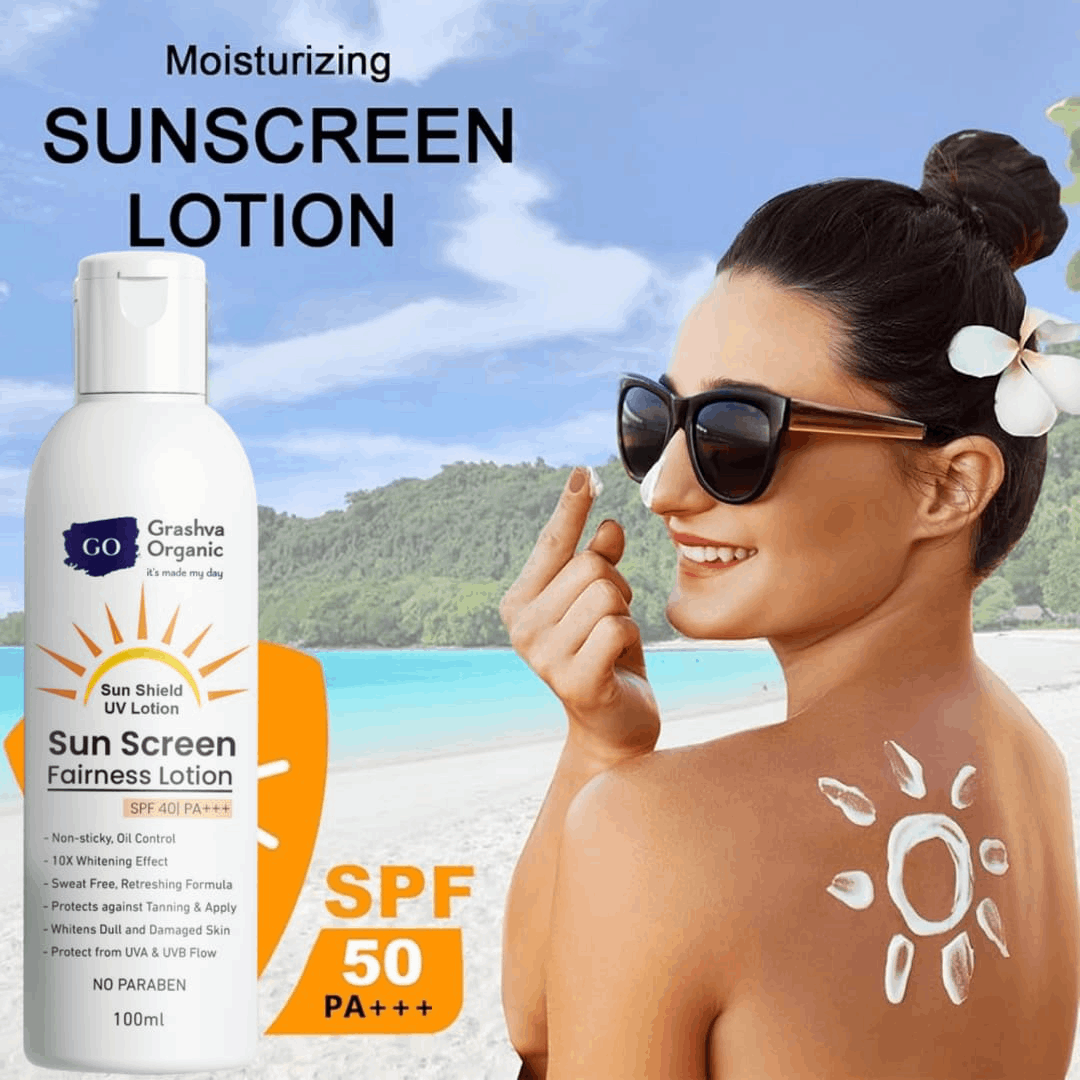 GRASHVA ORGANIC SPF 15 Outdoor Tanning Sunscreen Lotion For Normal Skin ( Pack of 1 ) GRASHVA ORGANIC SPF 15 Outdoor Tanning Sunscreen Lotion For Normal Skin ( Pack of 1 )