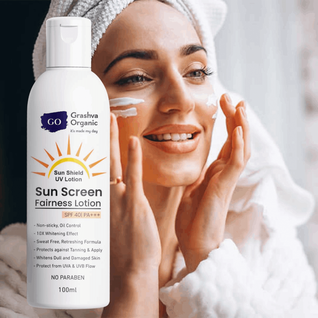     			GRASHVA ORGANIC SPF 15 Sunscreen Lotion For All Skin Type ( Pack of 1 )
