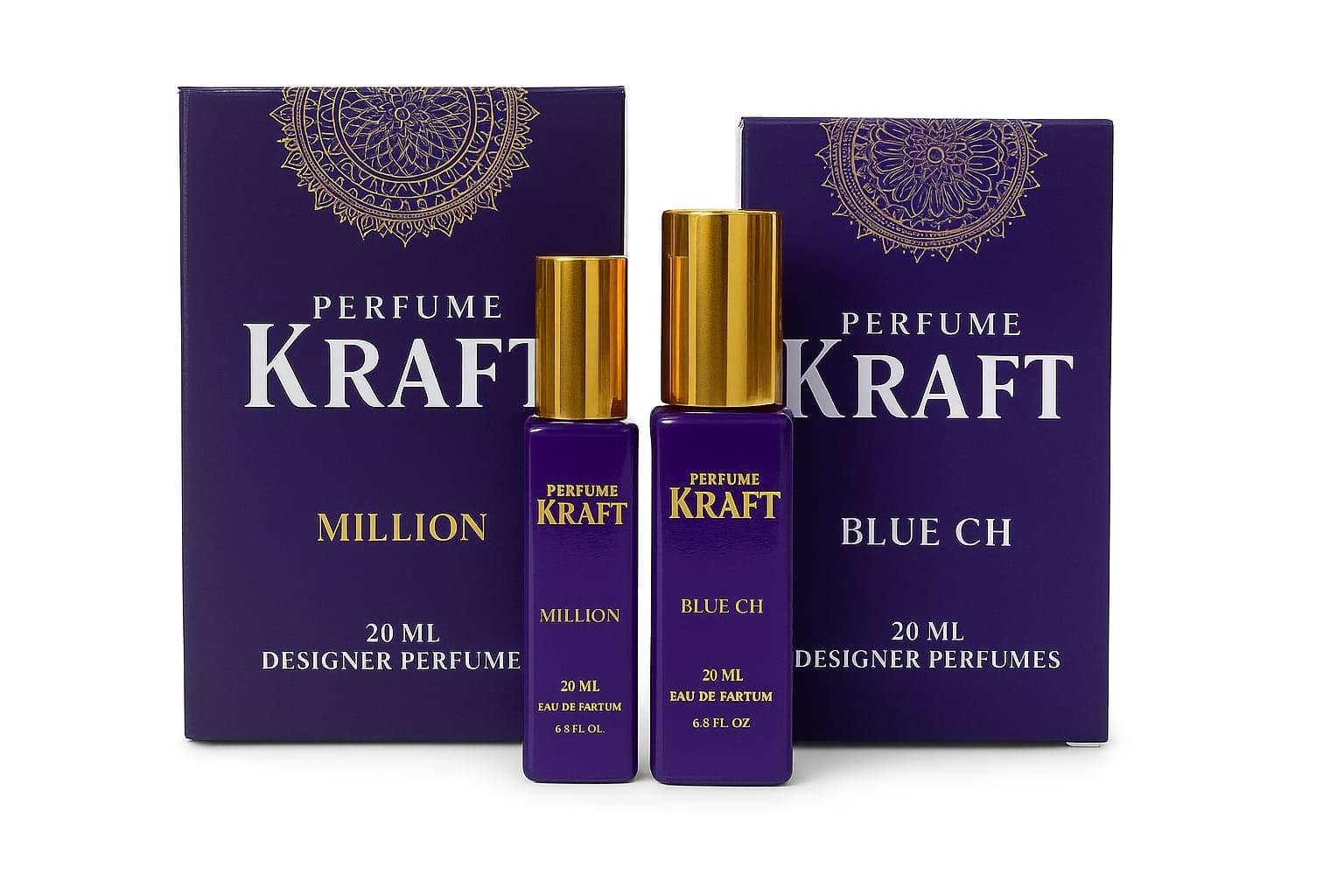    			Perfume Kraft Million and Blue CH Inspired Version Perfumes of 20 ml each