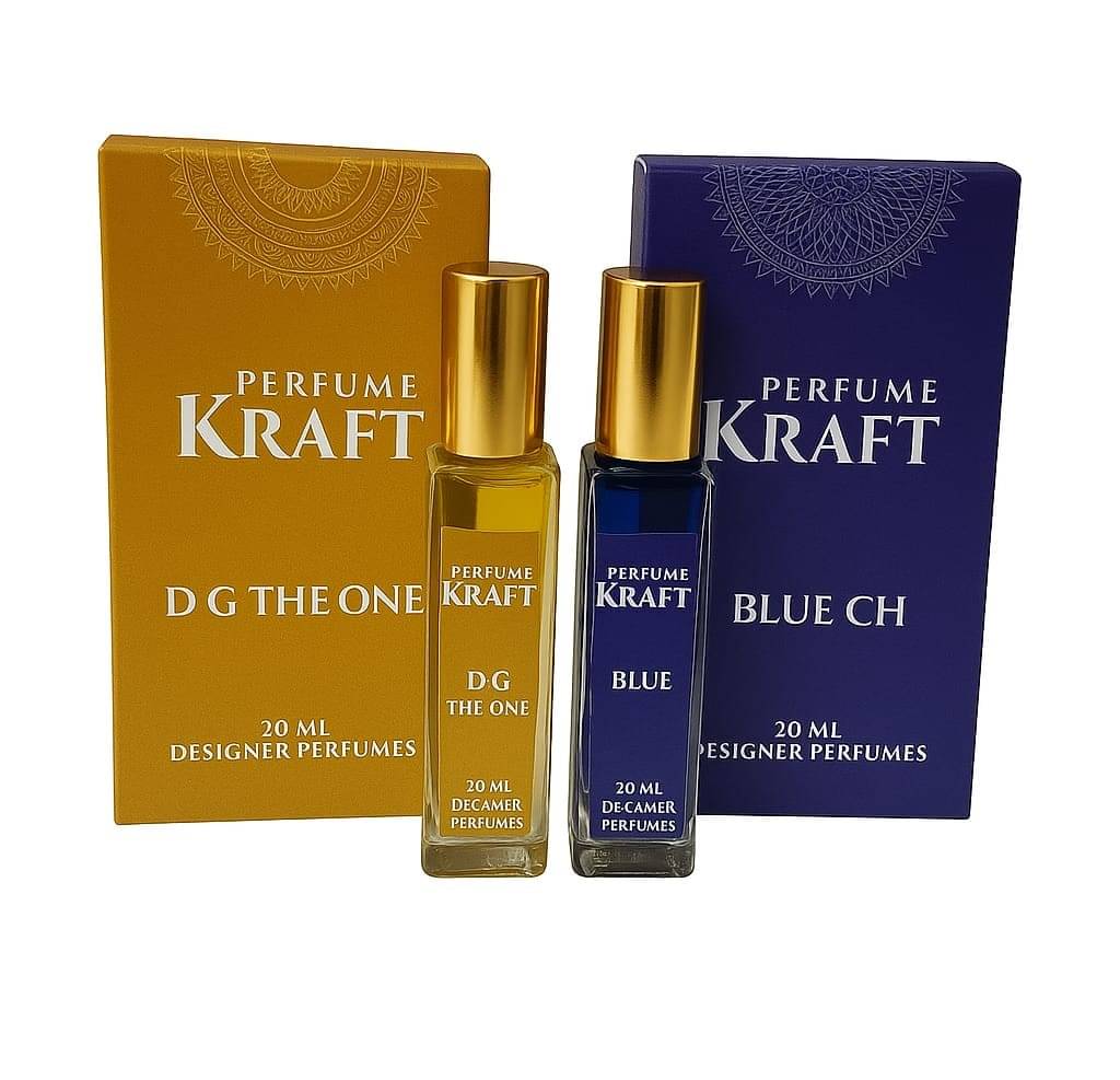 Perfume Kraft D G The One and Blue CH Inspired Version Perfumes of 20 ml each Perfume Kraft D G The One and Blue CH Inspired Version Perfumes of 20 ml each