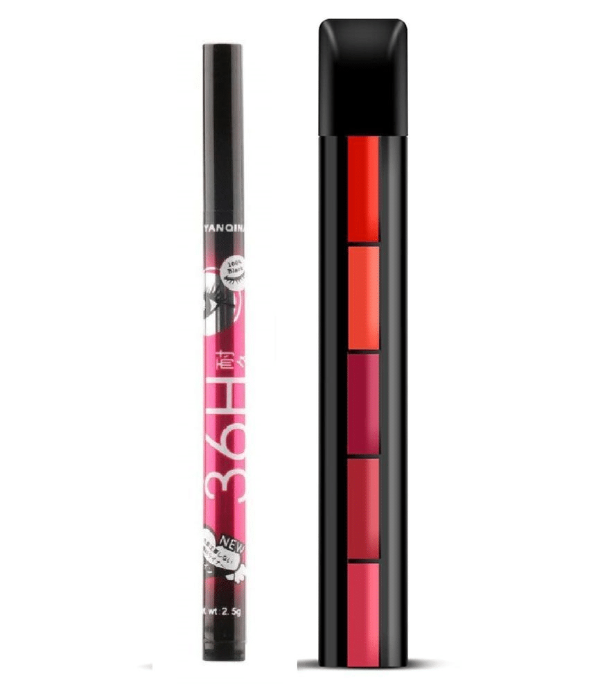     			Generic Multi Matte Waterproof Crayon Lipstick ( Pack of 2 )