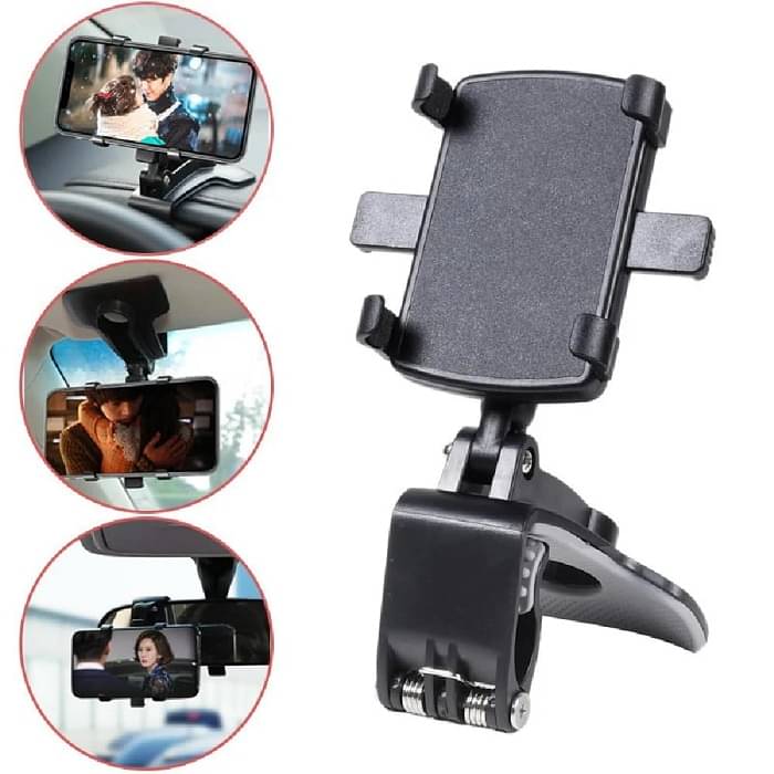 HUG PUPPY Dashboard & Windshield Single Clamp Car Mobile Holder - Black HUG PUPPY Dashboard & Windshield Single Clamp Car Mobile Holder - Black