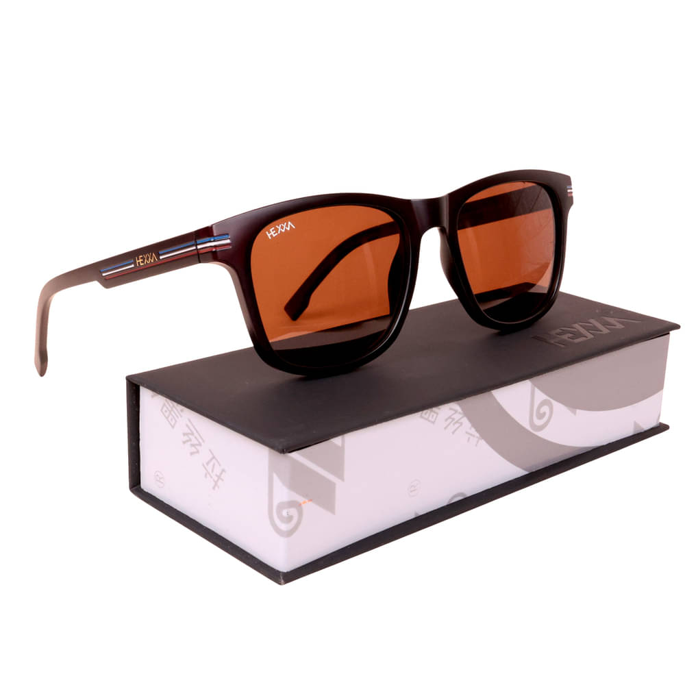 Hexxa Brown Rectangular Sunglasses ( Pack of 1 ) Hexxa Brown Rectangular Sunglasses ( Pack of 1 )