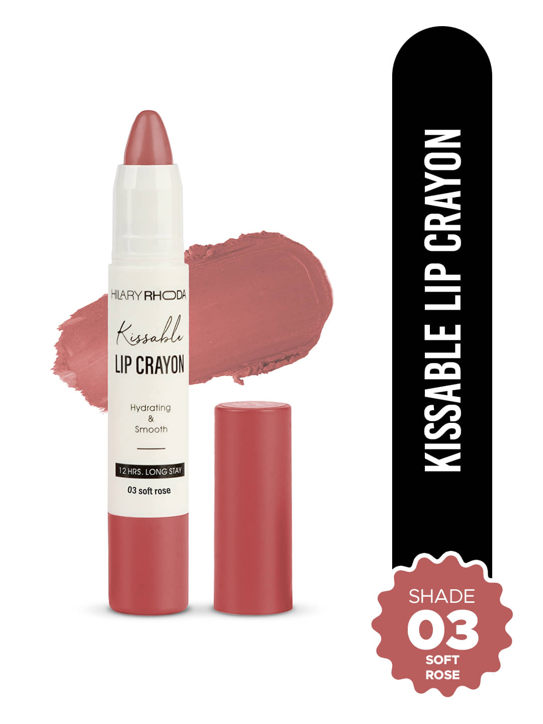     			Hilary Rhoda Red Matte Transferproof Crayon Lipstick ( Pack of 1 )