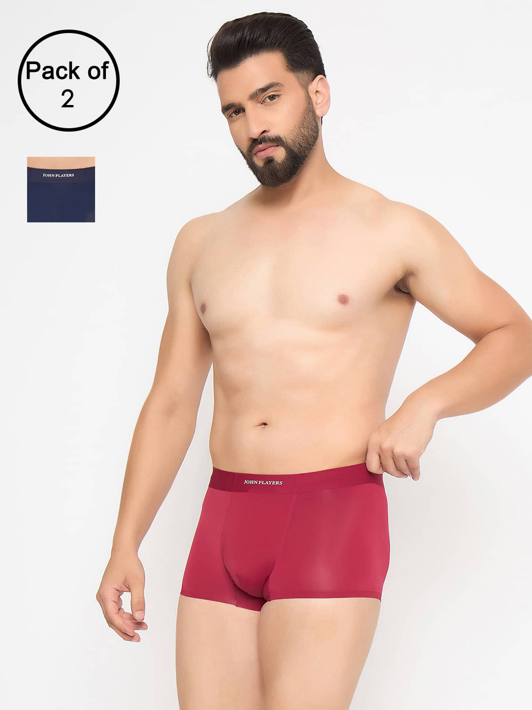     			John Players Pack of 2 Nylon Trunks For Men's ( Multicolor1 )