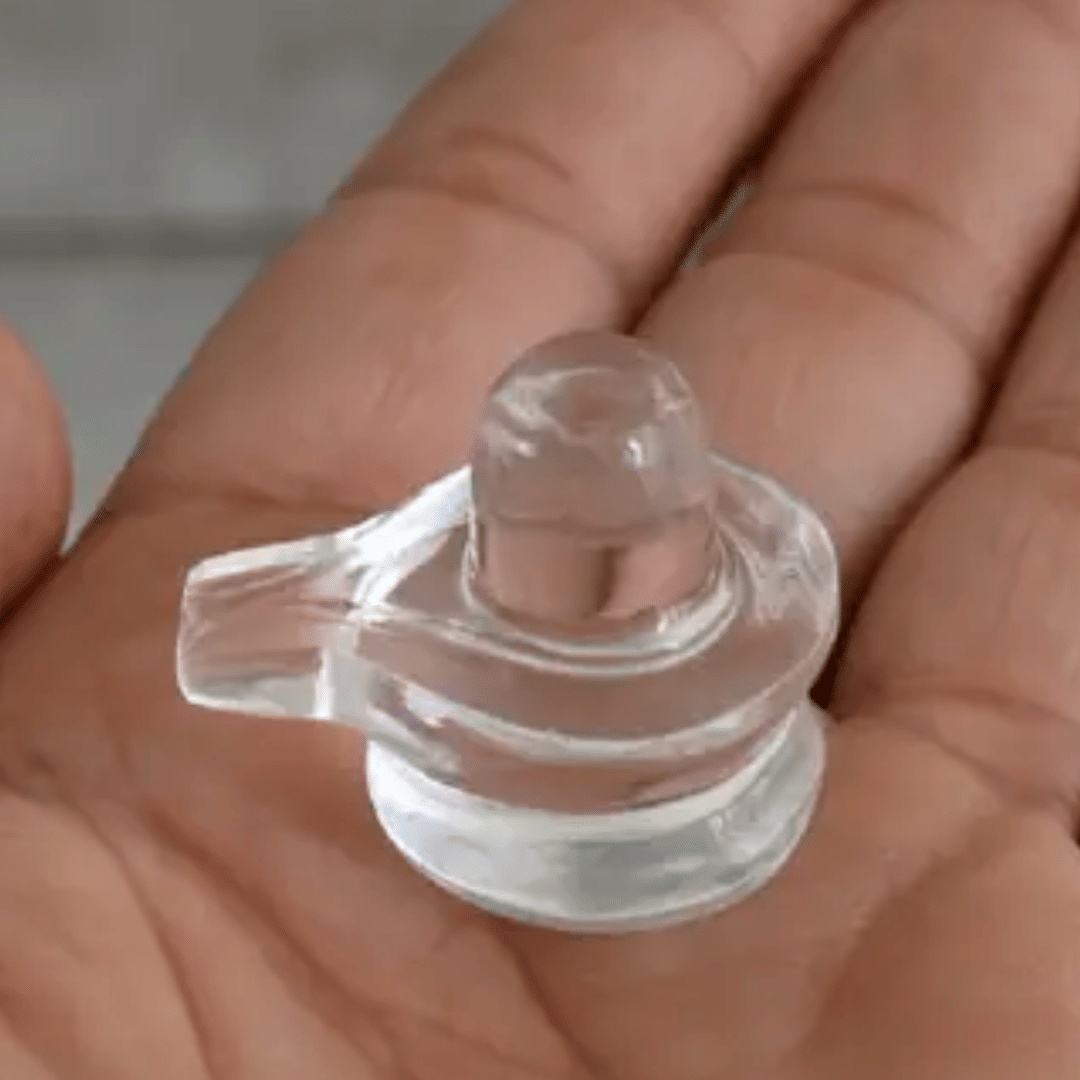     			NAVYAKSH Crystal Shivling Idol ( 1.5 cm )
