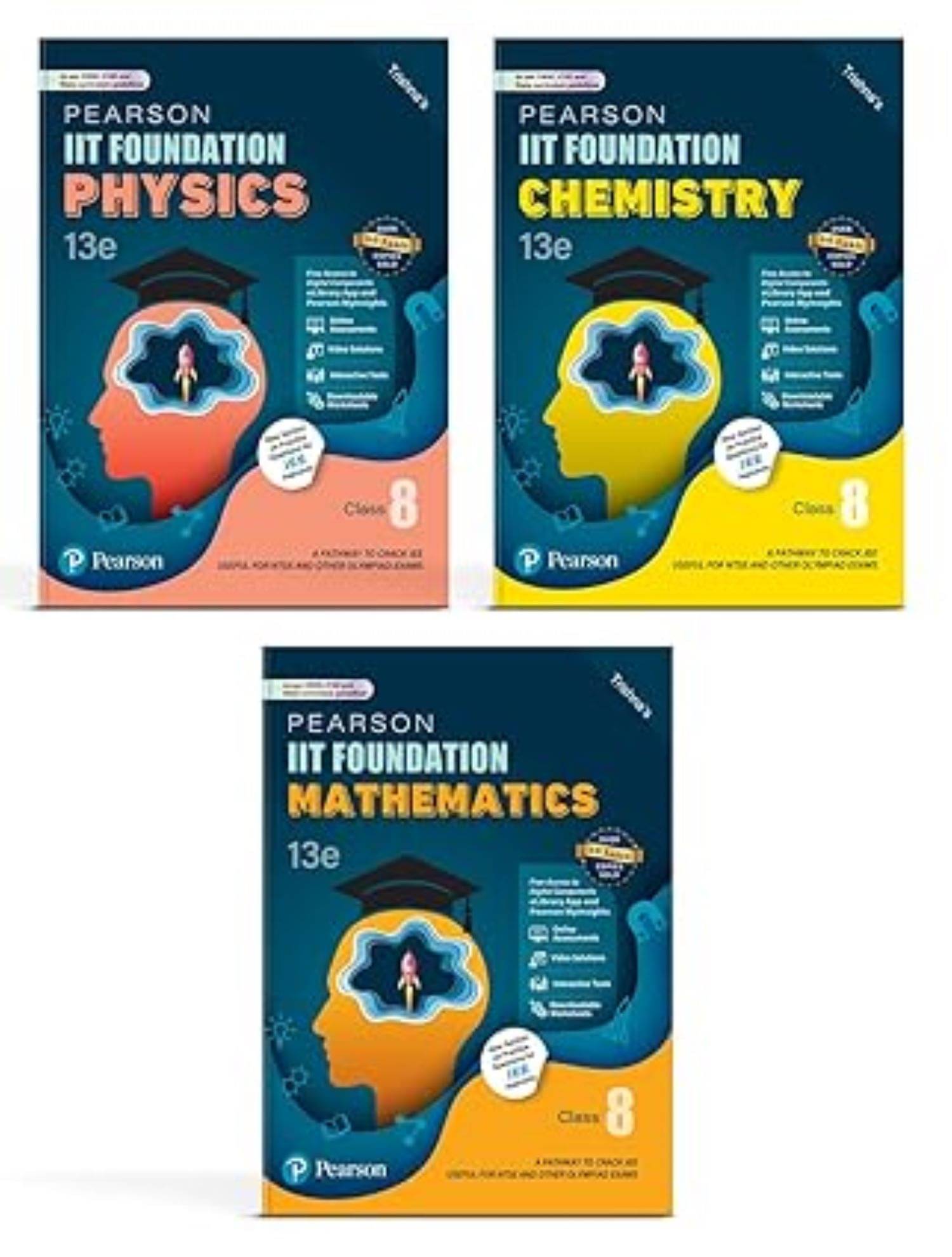 Pearson IIT Foundation' 2025-26 Class 8 Physics Chemistry Mathematics (set of 3) | For JEE, NTSE & Olympiad Exams Pearson IIT Foundation' 2025-26 Class 8 Physics Chemistry Mathematics (set of 3) | For JEE, NTSE & Olympiad Exams
