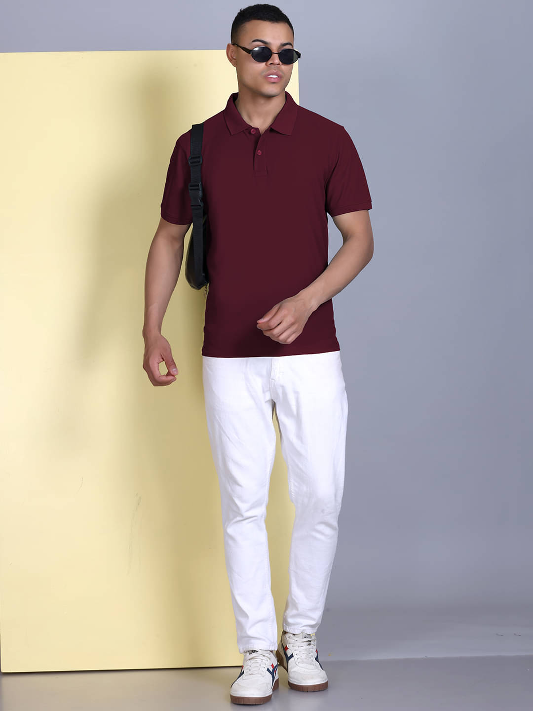 Promount Men Polyester Regular Fit Solid Polo T Shirt ( Maroon ) Promount Men Polyester Regular Fit Solid Polo T Shirt ( Maroon )