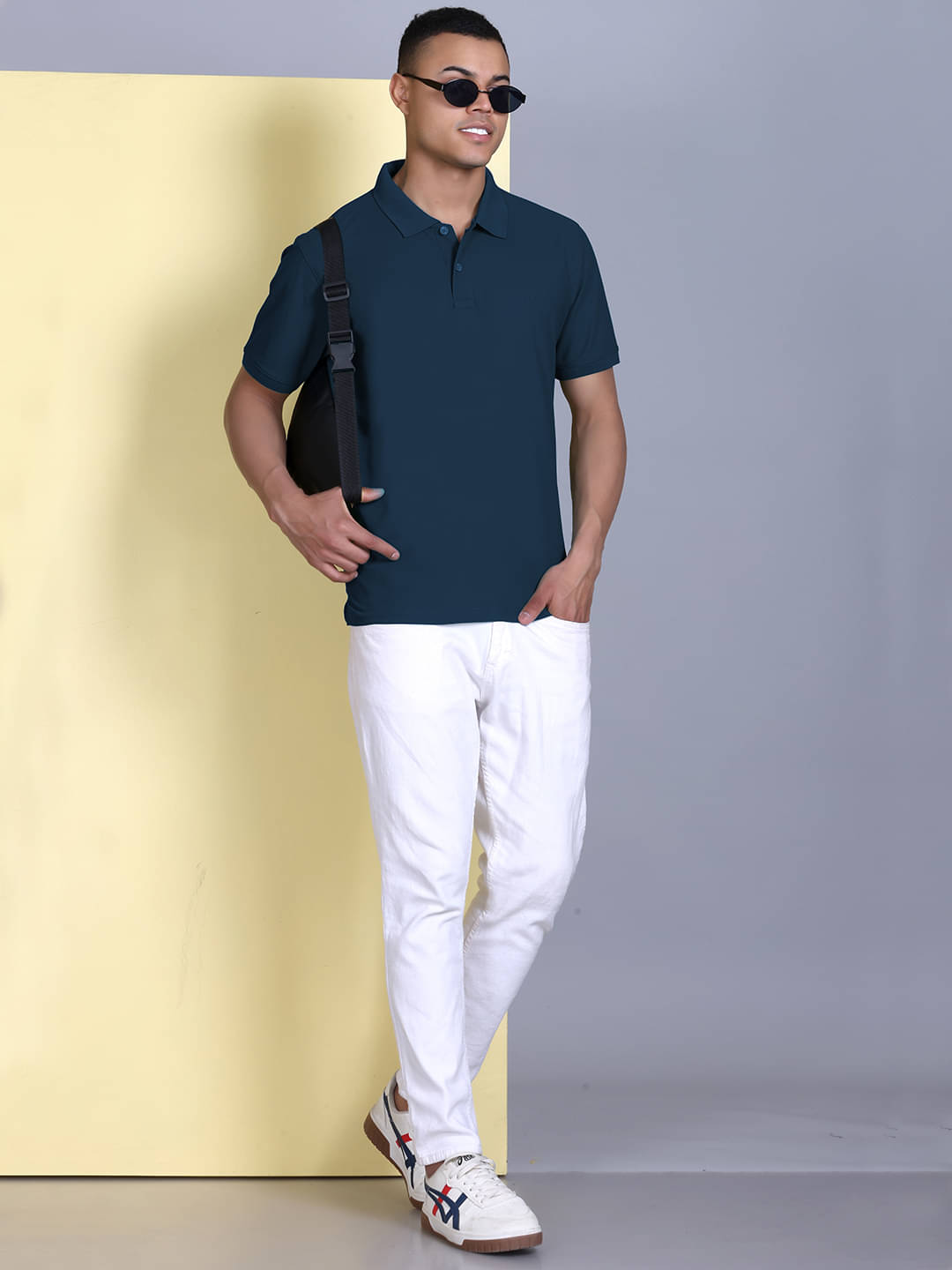 Promount Men Polyester Regular Fit Solid Polo T Shirt ( Navy Blue ) Promount Men Polyester Regular Fit Solid Polo T Shirt ( Navy Blue )