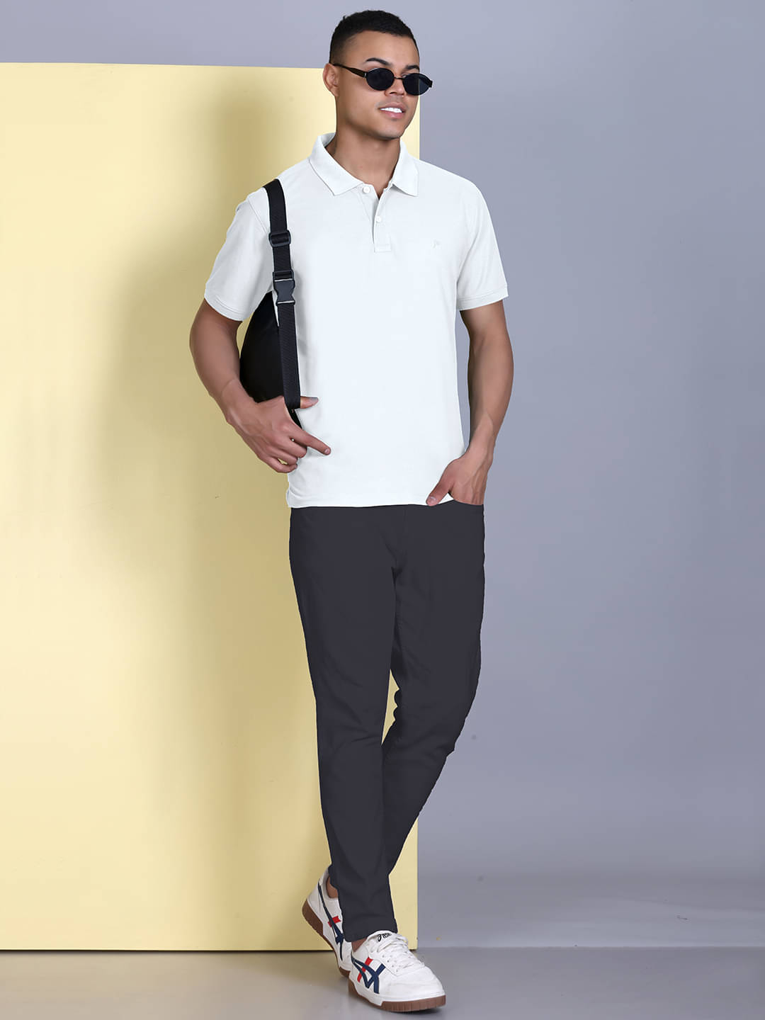 Promount Men Polyester Regular Fit Solid Polo T Shirt ( White ) Promount Men Polyester Regular Fit Solid Polo T Shirt ( White )