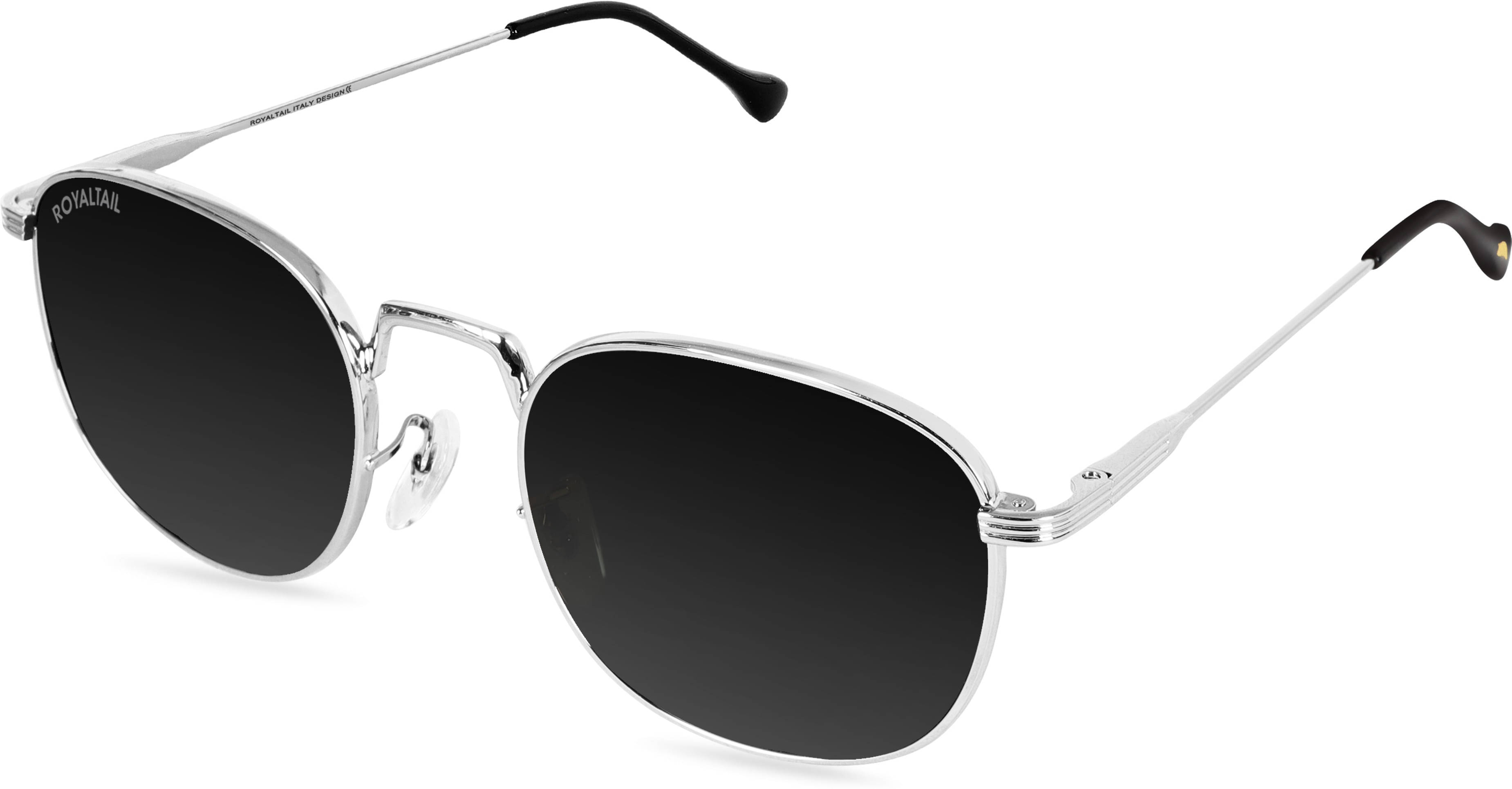    			ROYALTAIL Silver Round Sunglasses ( Pack of 1 )