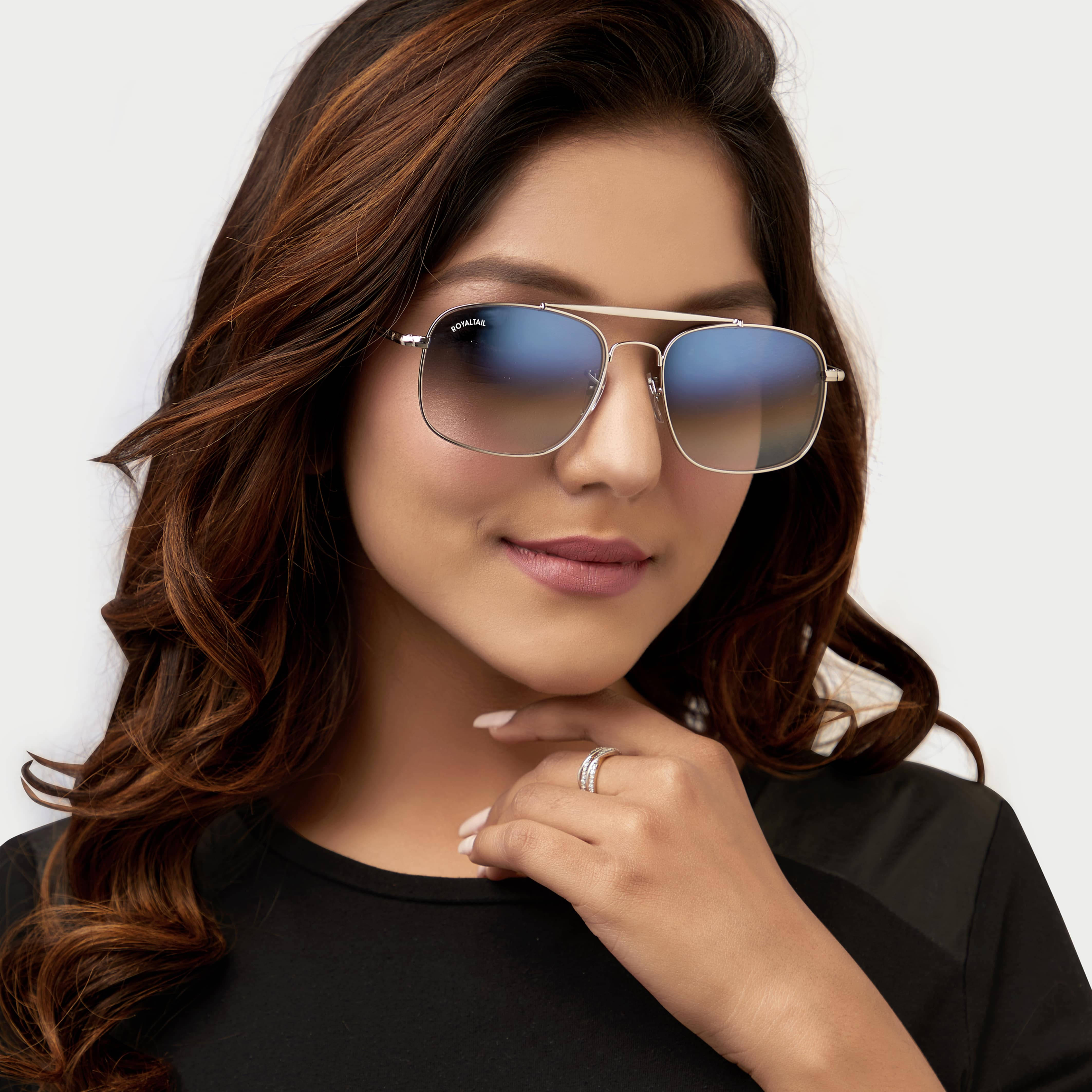 ROYALTAIL Silver Square Sunglasses ( Pack of 1 ) ROYALTAIL Silver Square Sunglasses ( Pack of 1 )