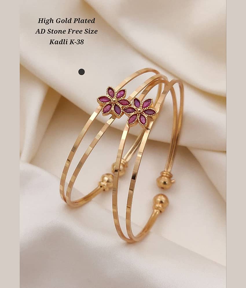 Shivay Fashion Gold Kada Set ( Pack of 1 ) - Bangles & Bracelets | Buy online on ZillyBuy
