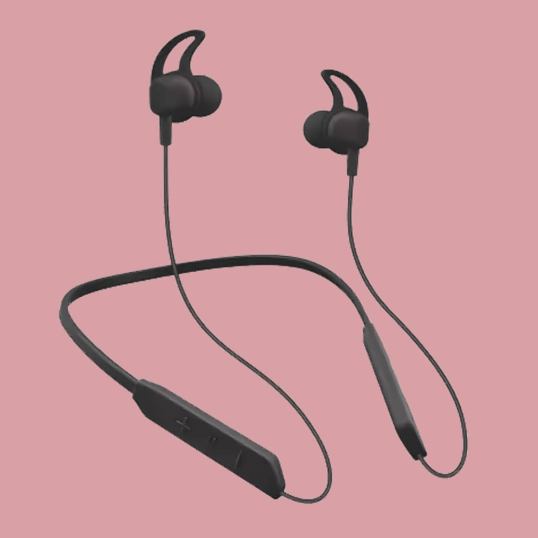     			Tecsox In-the-ear Bluetooth Headset with Upto 30h Talktime Deep Bass - Black