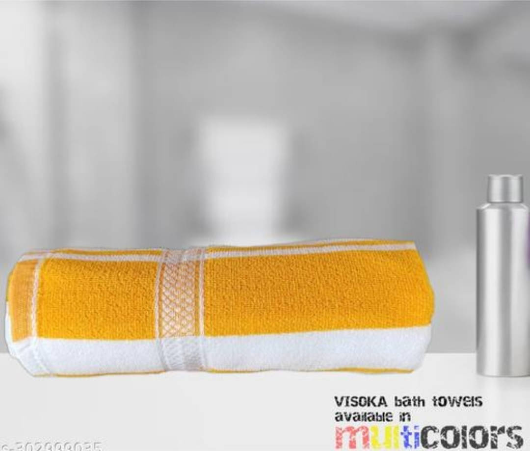     			VISOKA TEX Pack of 1 Microfibre Below 300 -GSM Bath Towel ( Multicolor )