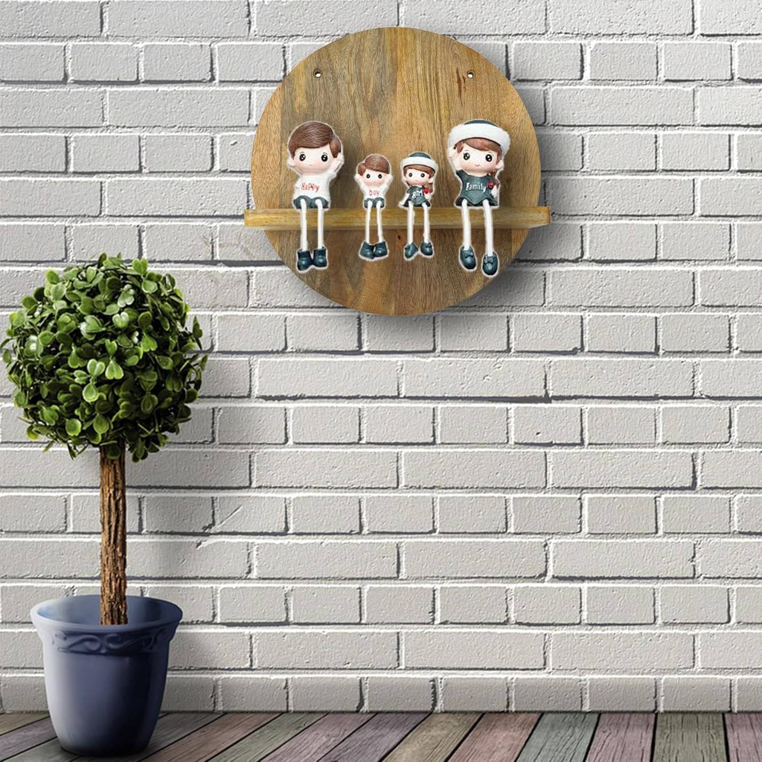     			Velgo Hub Floating Shelves Brown Wood - Pack of 1