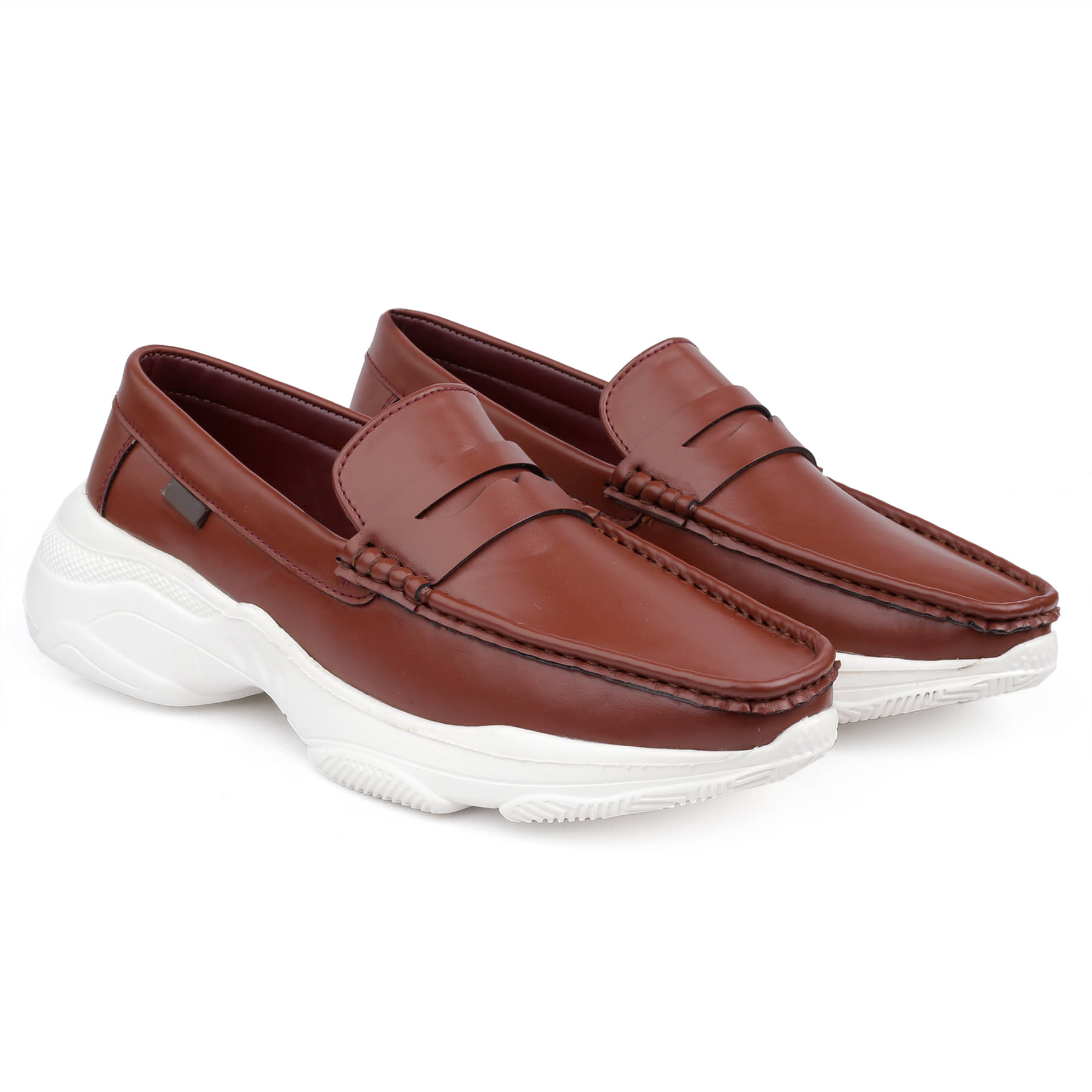     			YUVRATO BAXI Casual Slipon Loafer Tan Men's Slip-on Shoes