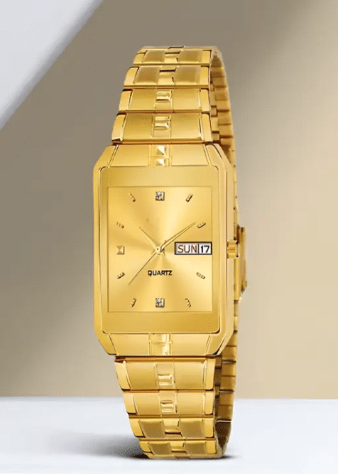     			chronorex Gold Metal Analog Men's Watch