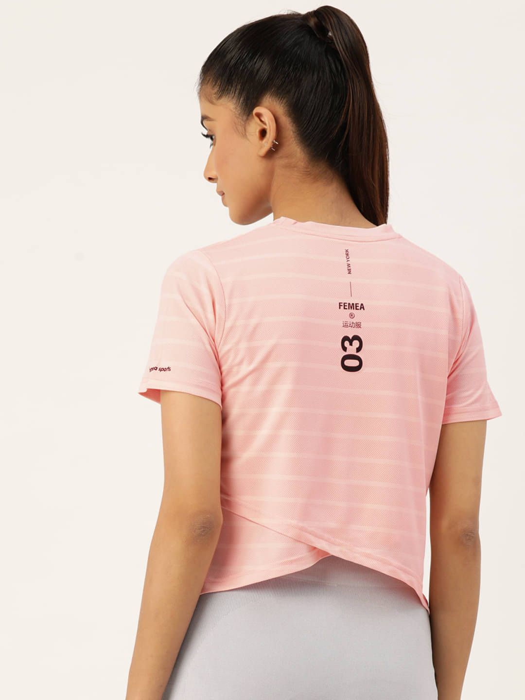 femea Women's Polyester Regular Top ( Peach )     			femea Women's Polyester Regular Top ( Peach )
