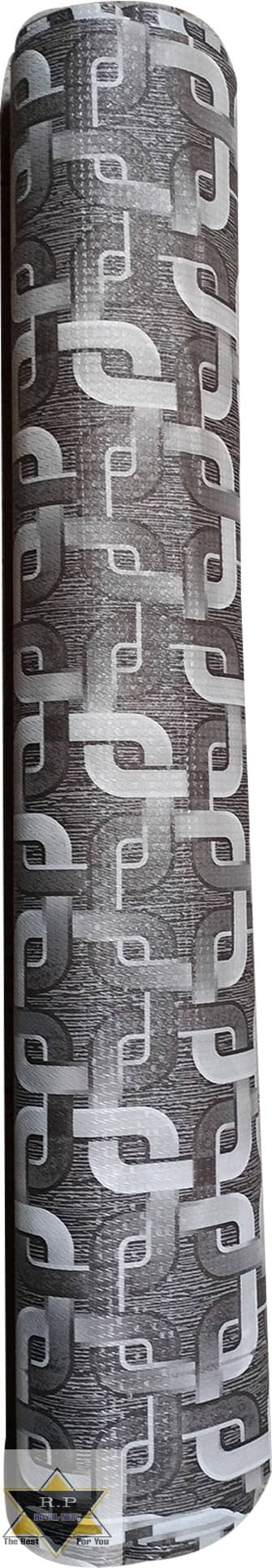     			mopak decor Polyester Abstract Fridge Mat & Cover ( 500 45 ) Pack of 1 - Gray