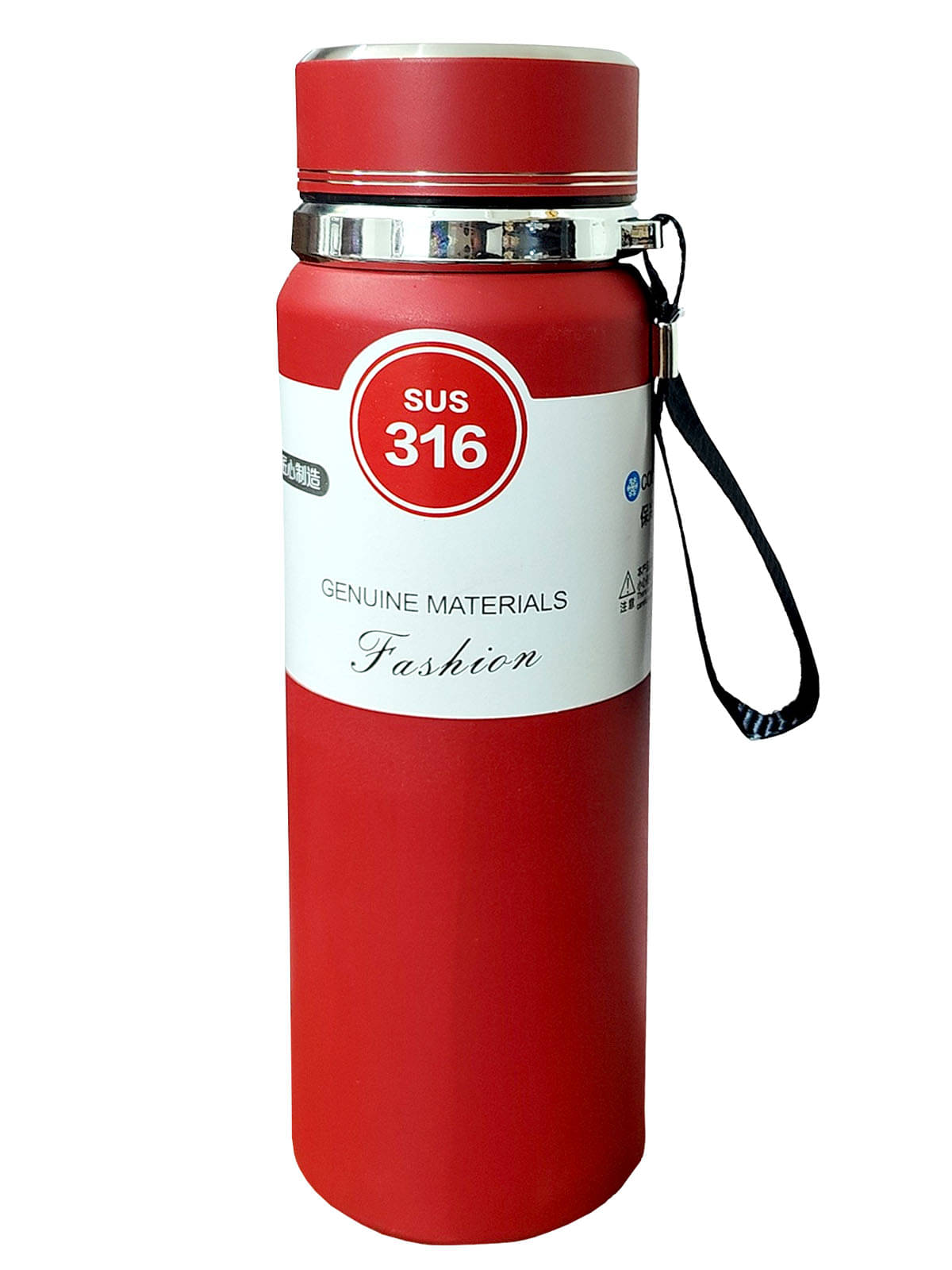     			viDixn Double Layer Insulated Hot & Cold Water Bottle Red Stainless Steel Water Bottle 1000 mL ( Set of 1 )