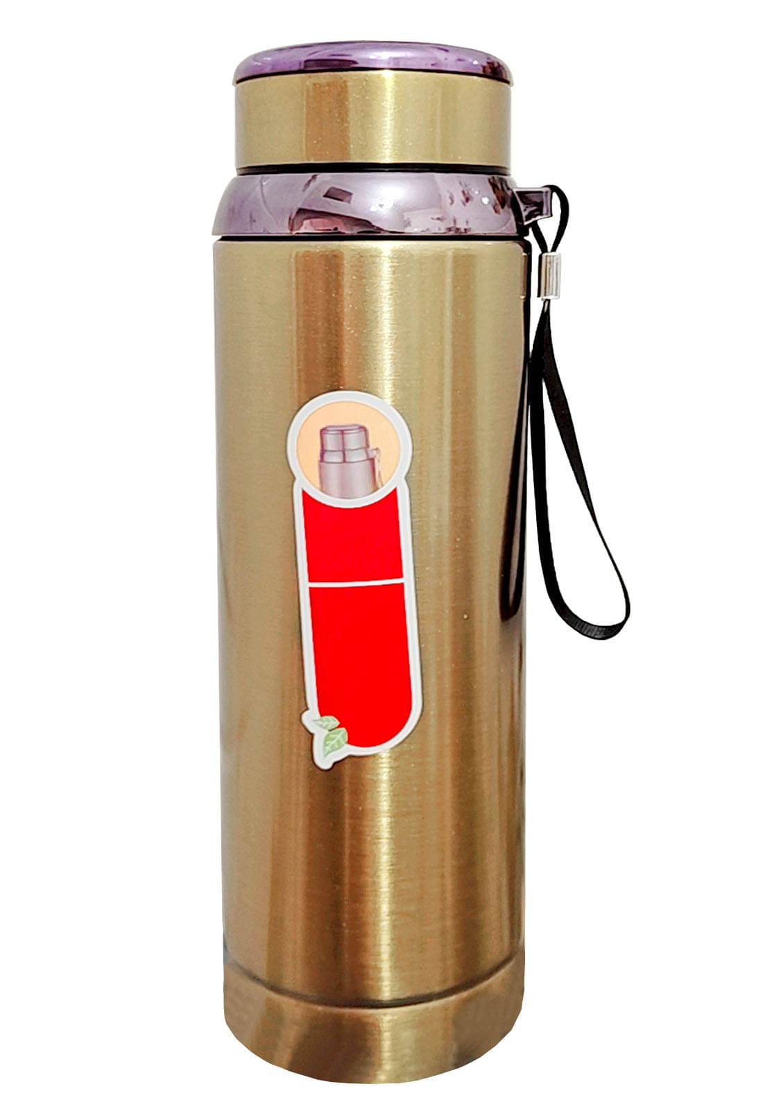     			viDixn Insulated Leak-Proof Hot & Cold Water Bottle Gold Stainless Steel Water Bottle 1000 mL ( Set of 1 )