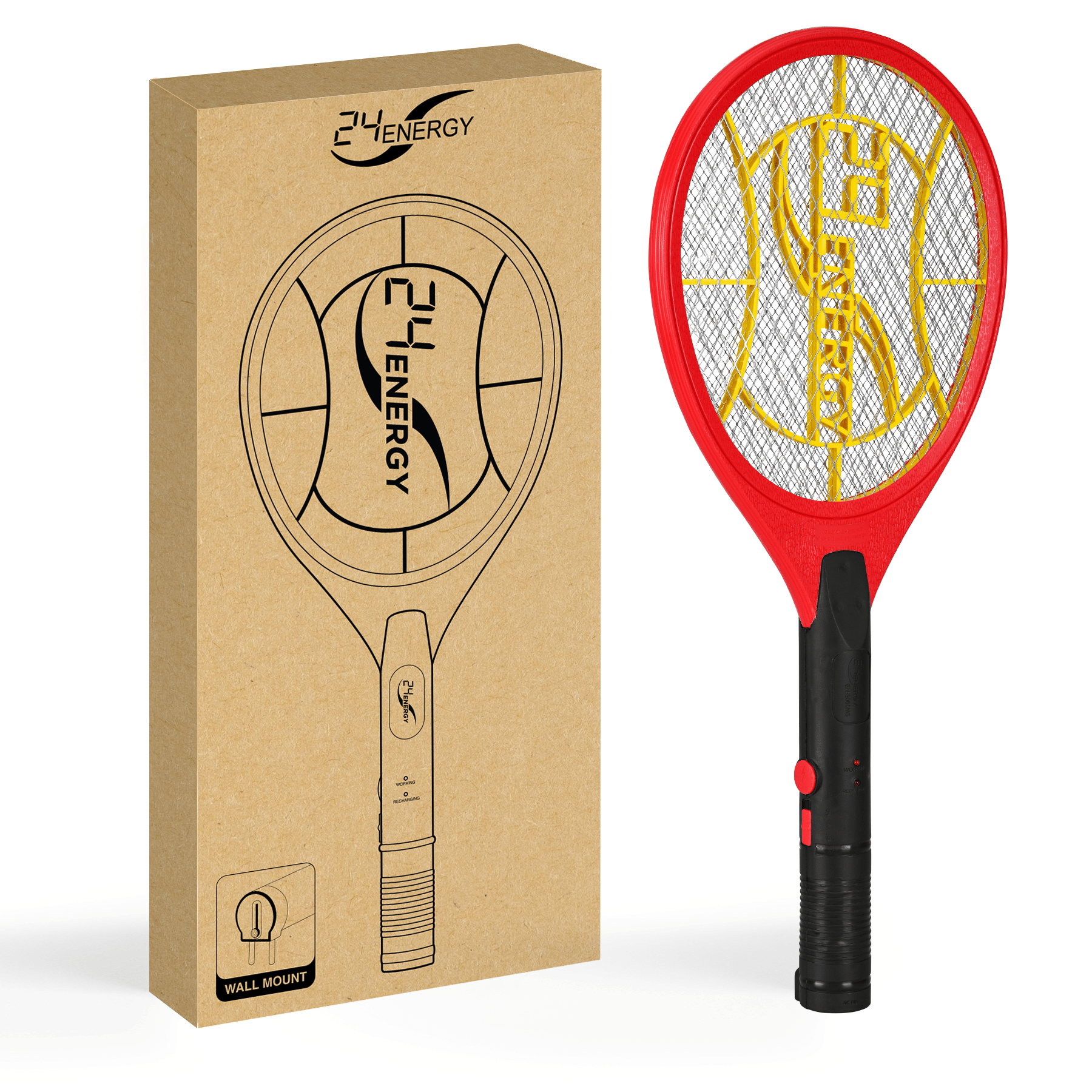 24 ENERGY Mosquito Killer RacketPack of 1 24 ENERGY Mosquito Killer RacketPack of 1