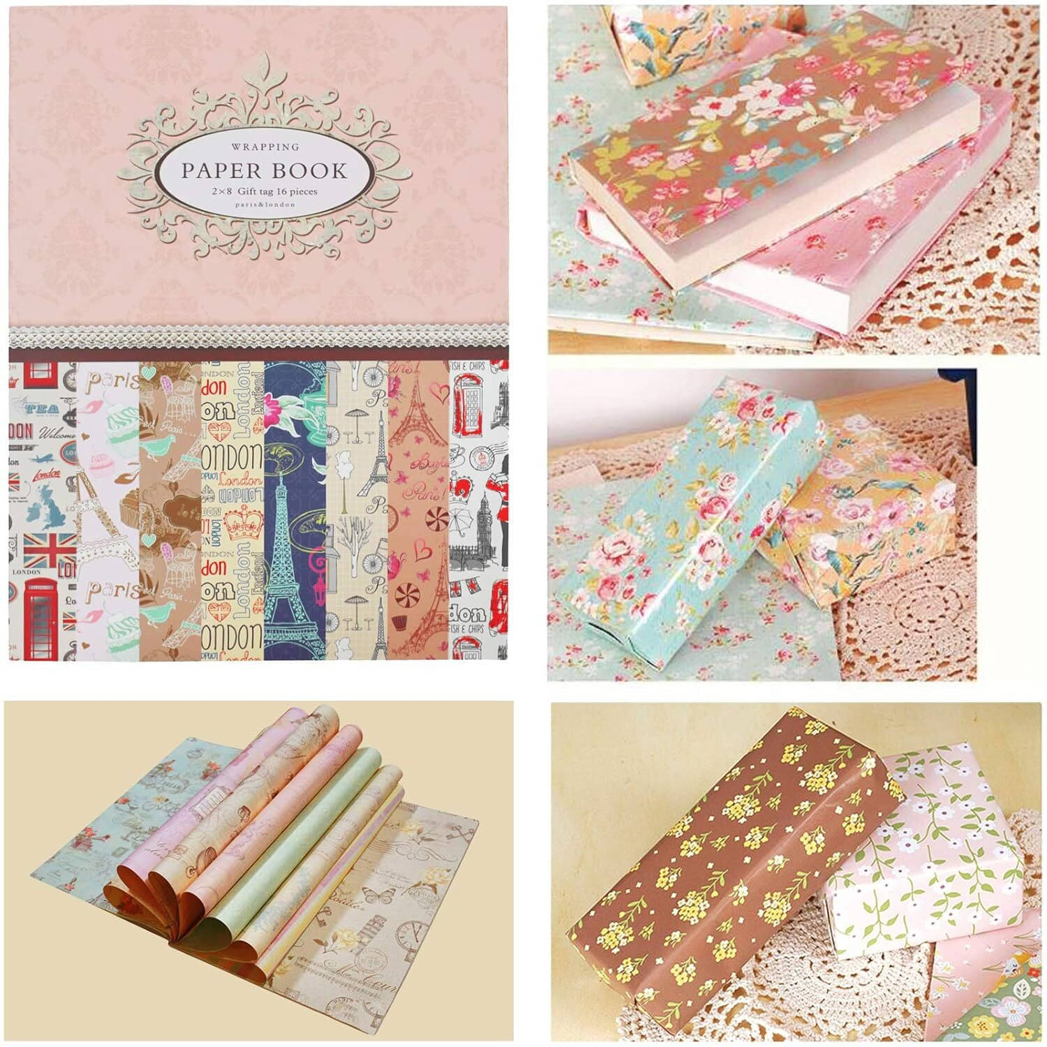     			ASIAN HOBBY CRAFTS Wrapping Paper Book : Size : 225 x 304 mm x 16 Sheets (14-16C)