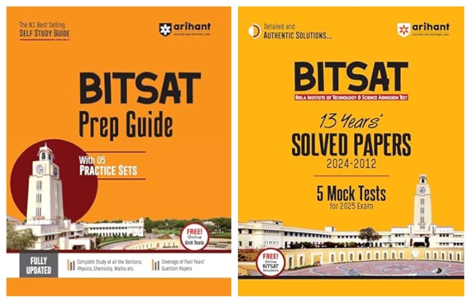     			Arihant 2025-26 EXAM BITSAT Prep Guide & 13 Years Solved Paper 2024-2012 5 Mocks Test For 2025